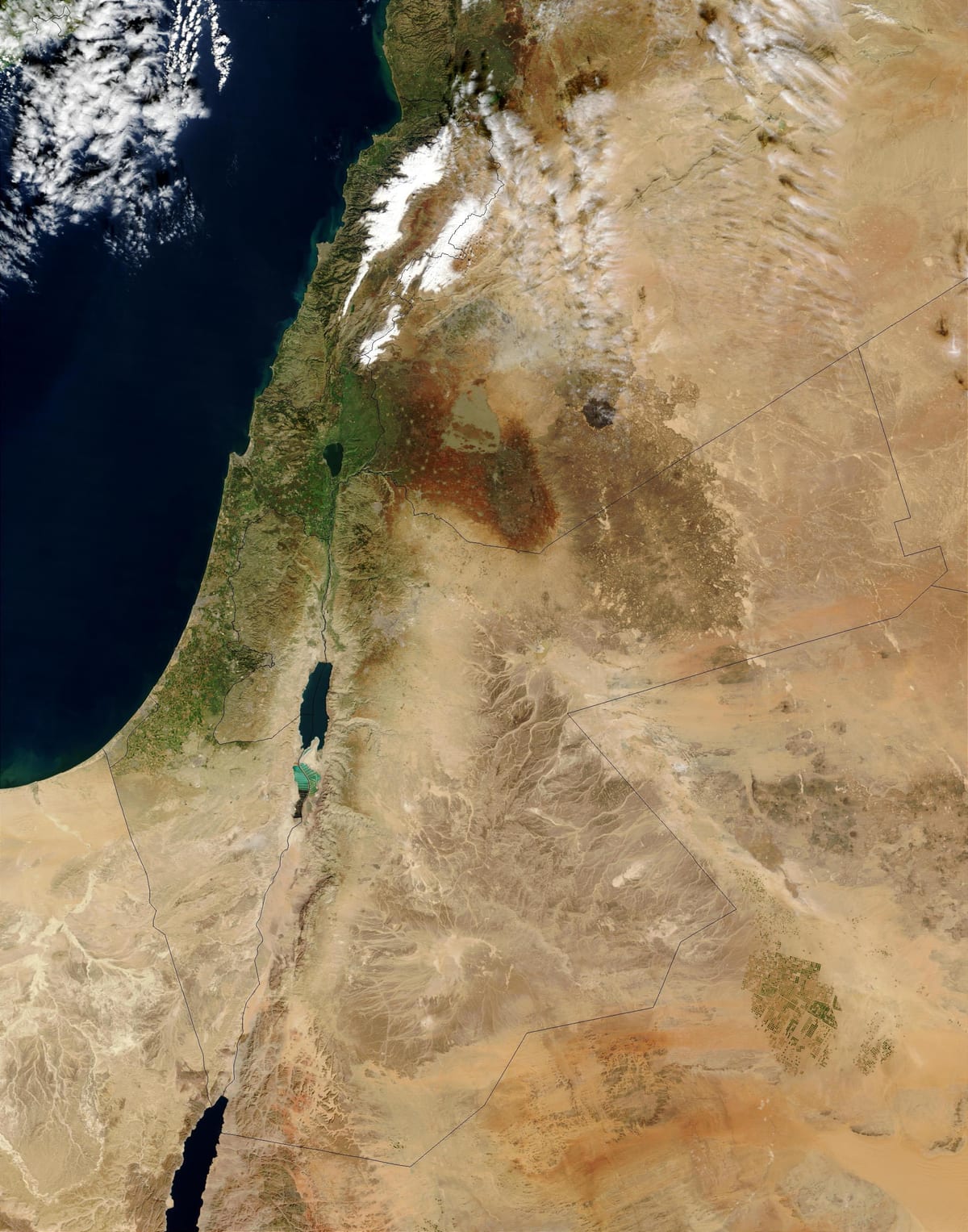 地図のイスラエルの衛星 