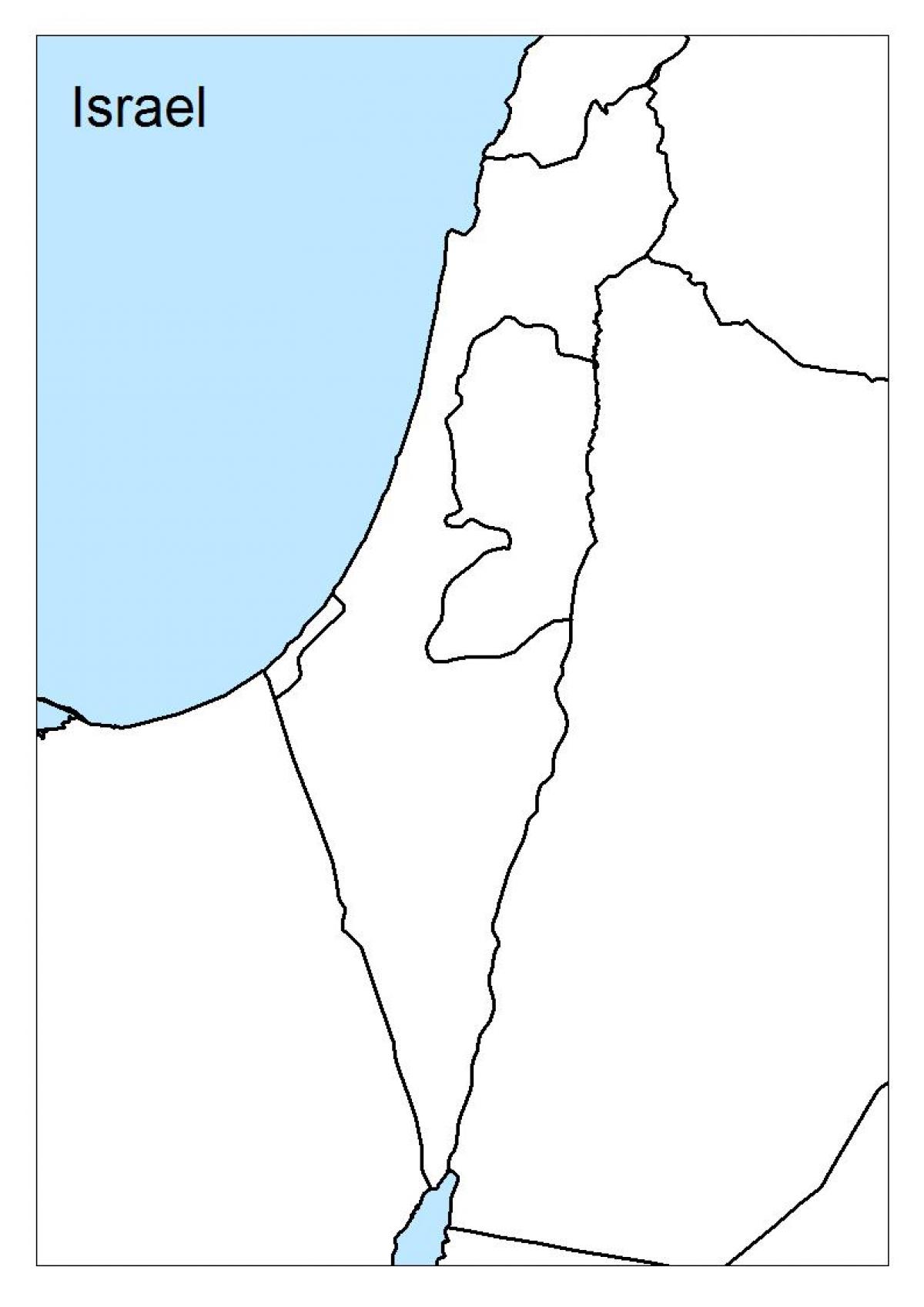 地図のイスラエルの空白