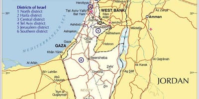 イスラエルの地図