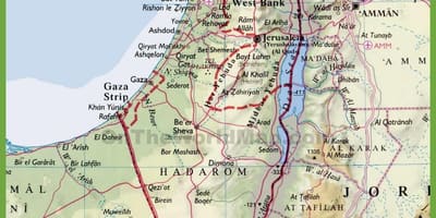 イスラエルの都市地図