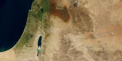 地図のイスラエルの衛星 