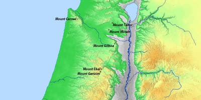 地図のイスラエル山
