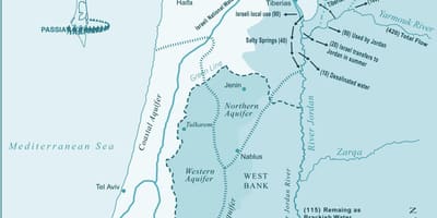 地図のイスラエル川
