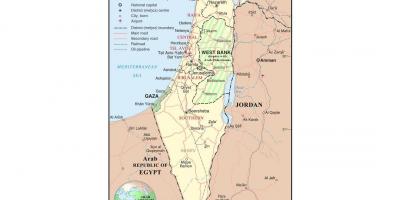 地図のイスラエル空港